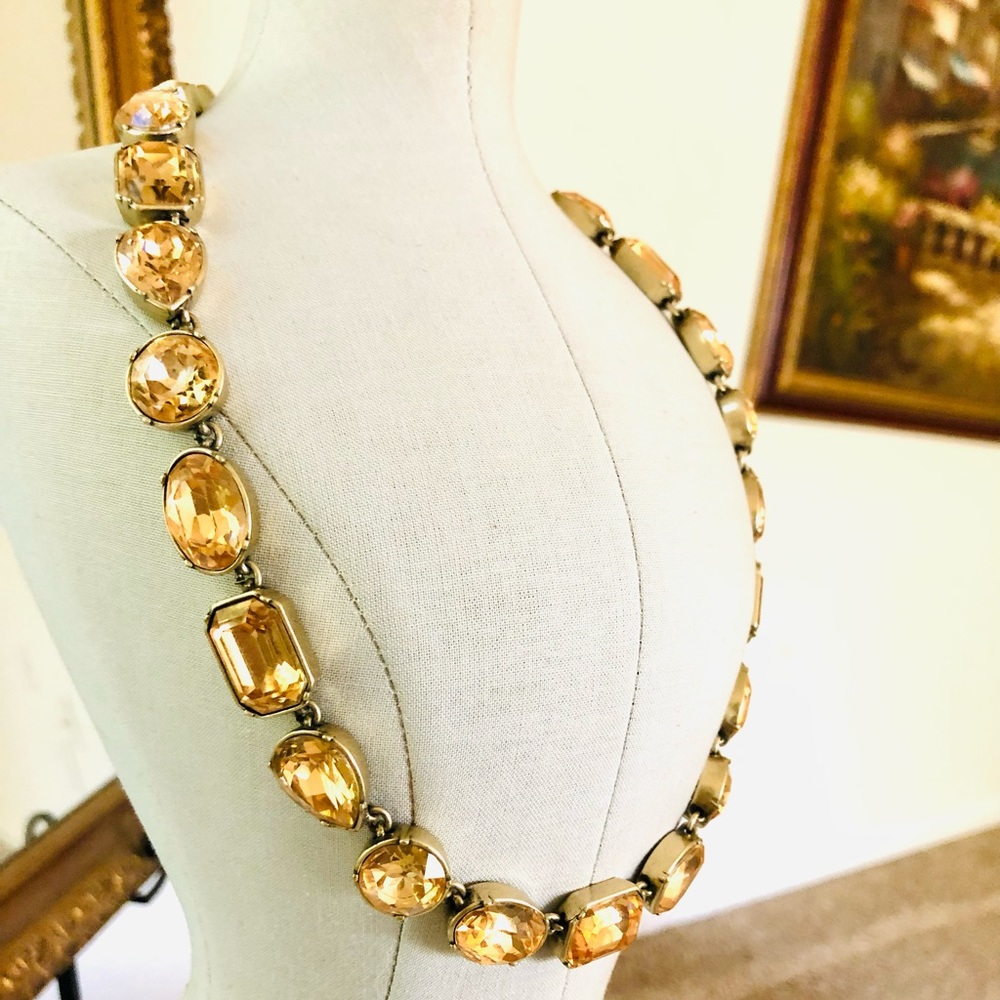 Vintage JCrew Crystal Statement Necklace